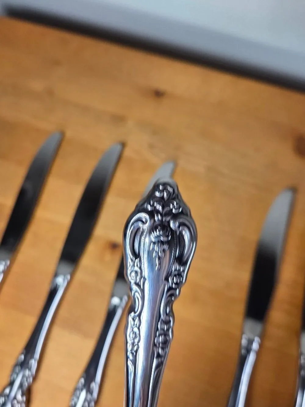Oneida Community BRAHMS Dinner Knives Hollow (Set of 8) Stainless 9